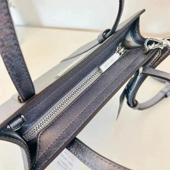 Kate Spade Purse Kenzie Glitter Small Tote Candied Flower - Picture 7 of 10